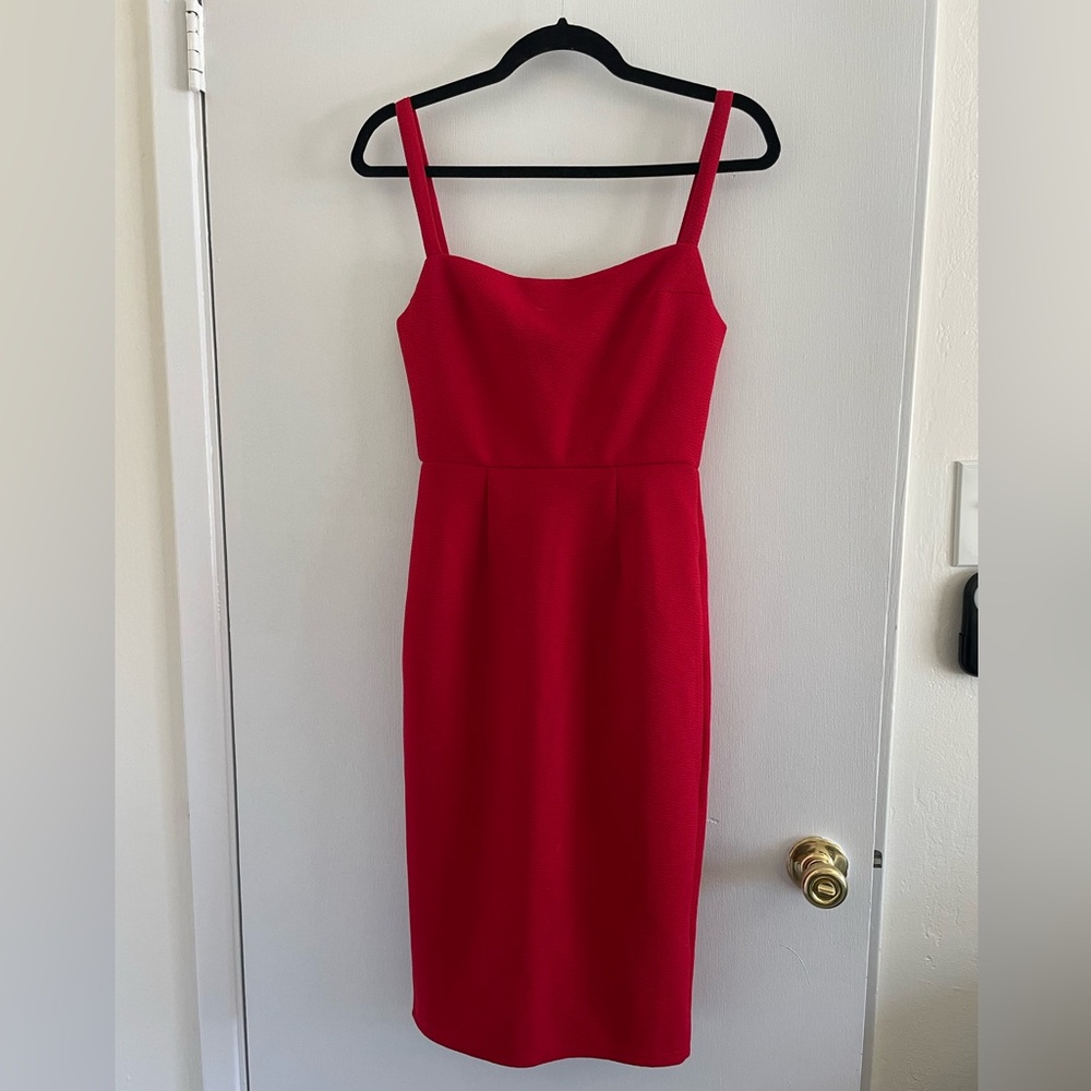 Hello Molly red midi dress